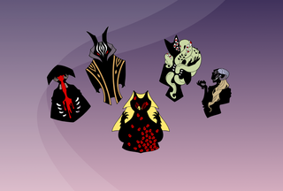 The Arcana - The Court of Horrors Enamel Pins