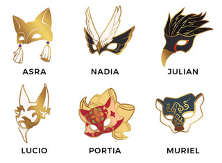 The Arcana ✦ Masquerade Enamel Pins